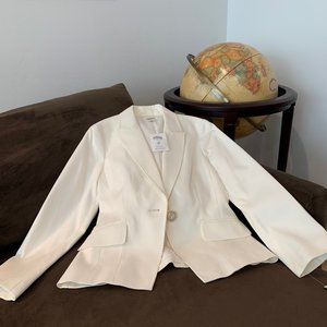Talbots Cream Blazer Pearl Buttons